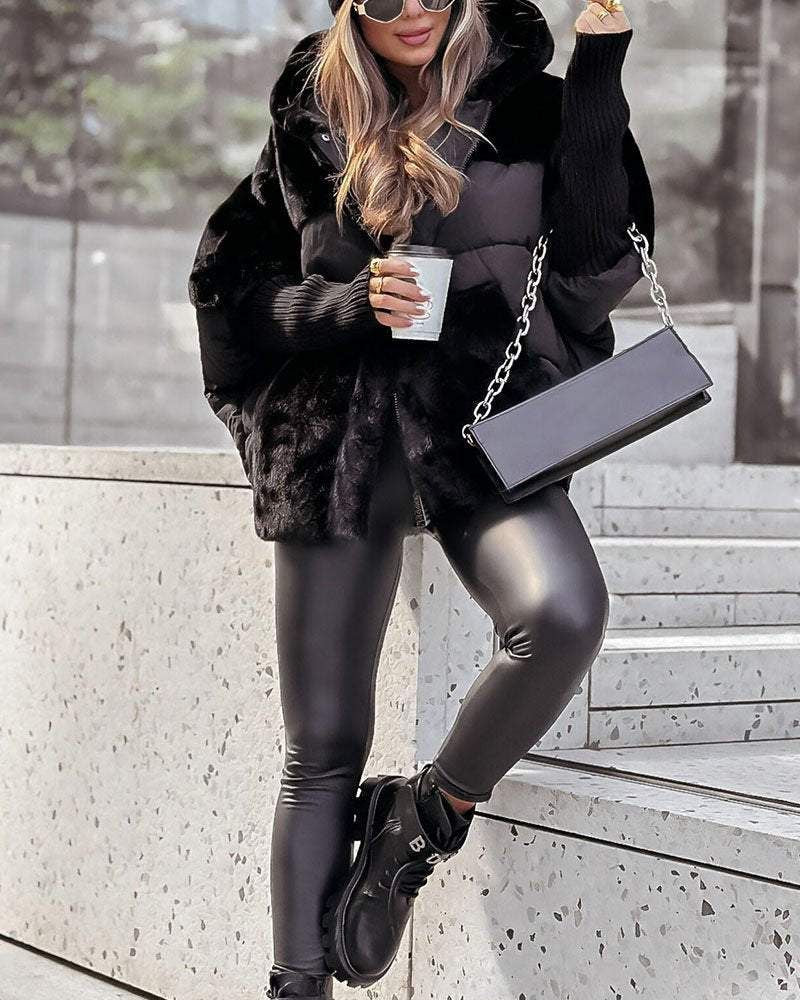 Manteau Oversize pour Femmes avec Capuche | Thermo Chaud