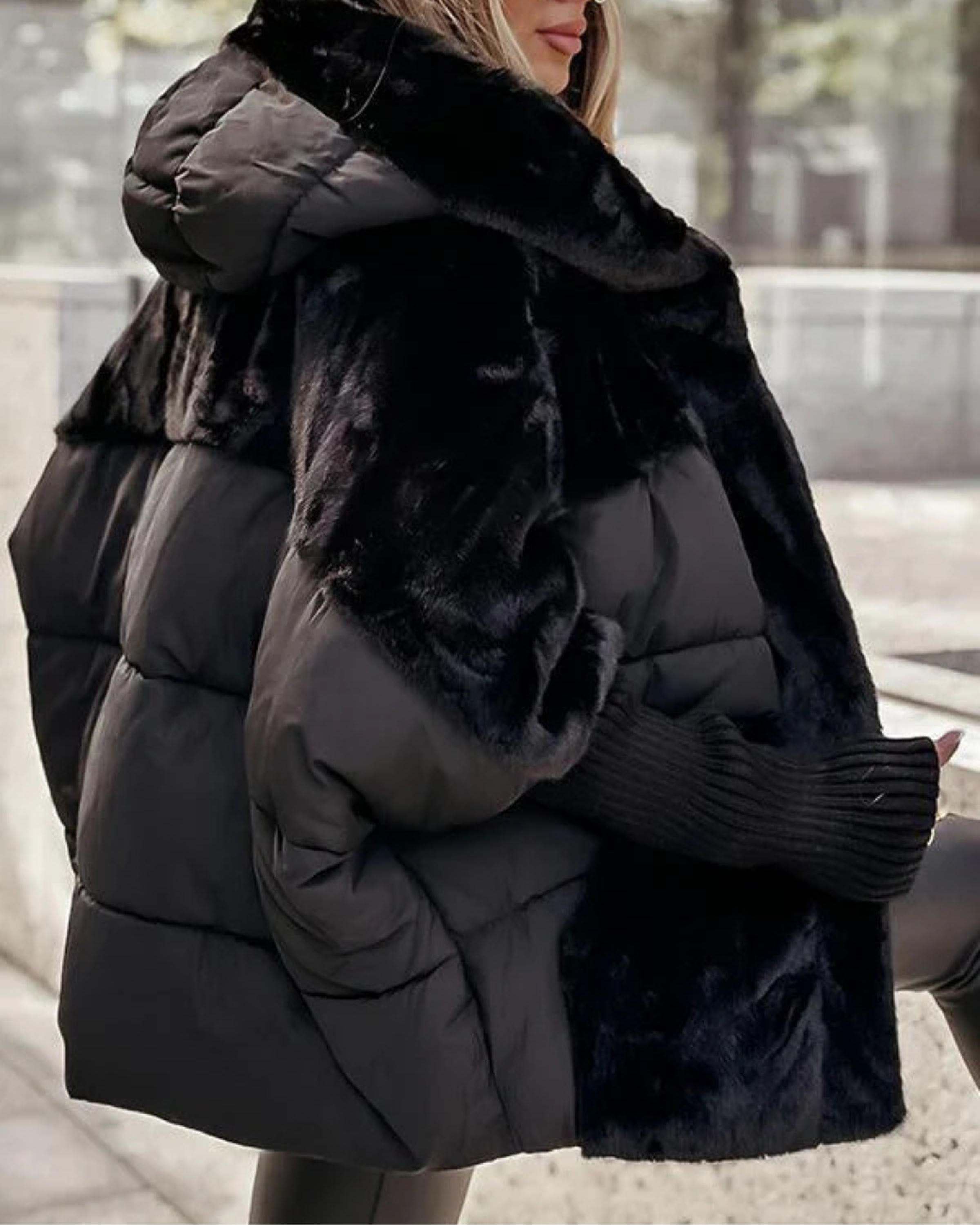 Manteau Oversize pour Femmes avec Capuche | Thermo Chaud