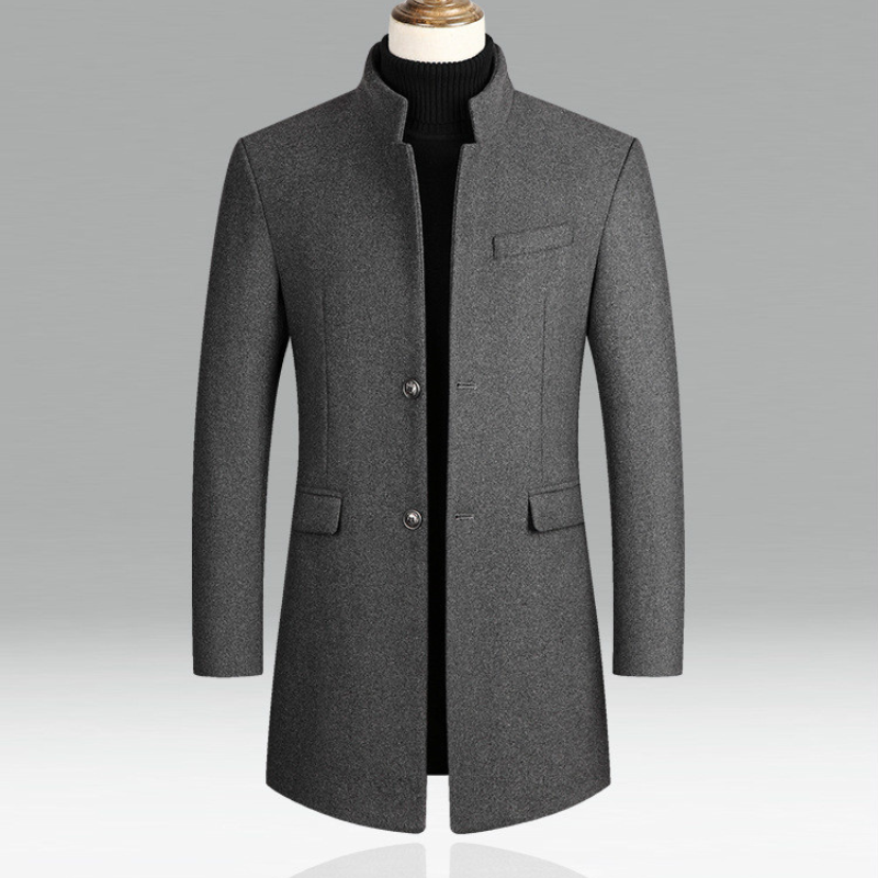Heren Slim Fit Jas met Elegante Snit en Tijdloze Uitstraling