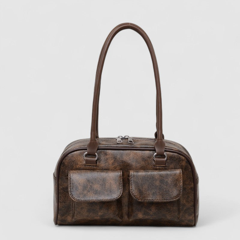 Sleek Distressed Schoudertas