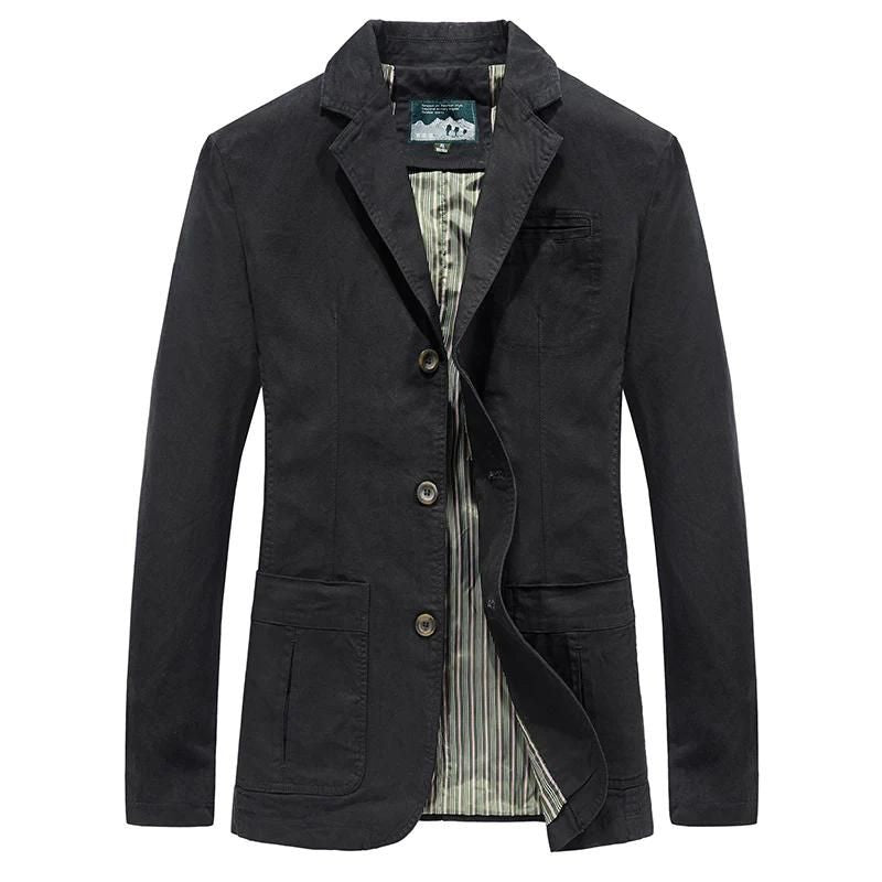 Heren Casual Lichtgewicht Blazer met Getailleerde Pasvorm en Veelzijdig Ontwerp