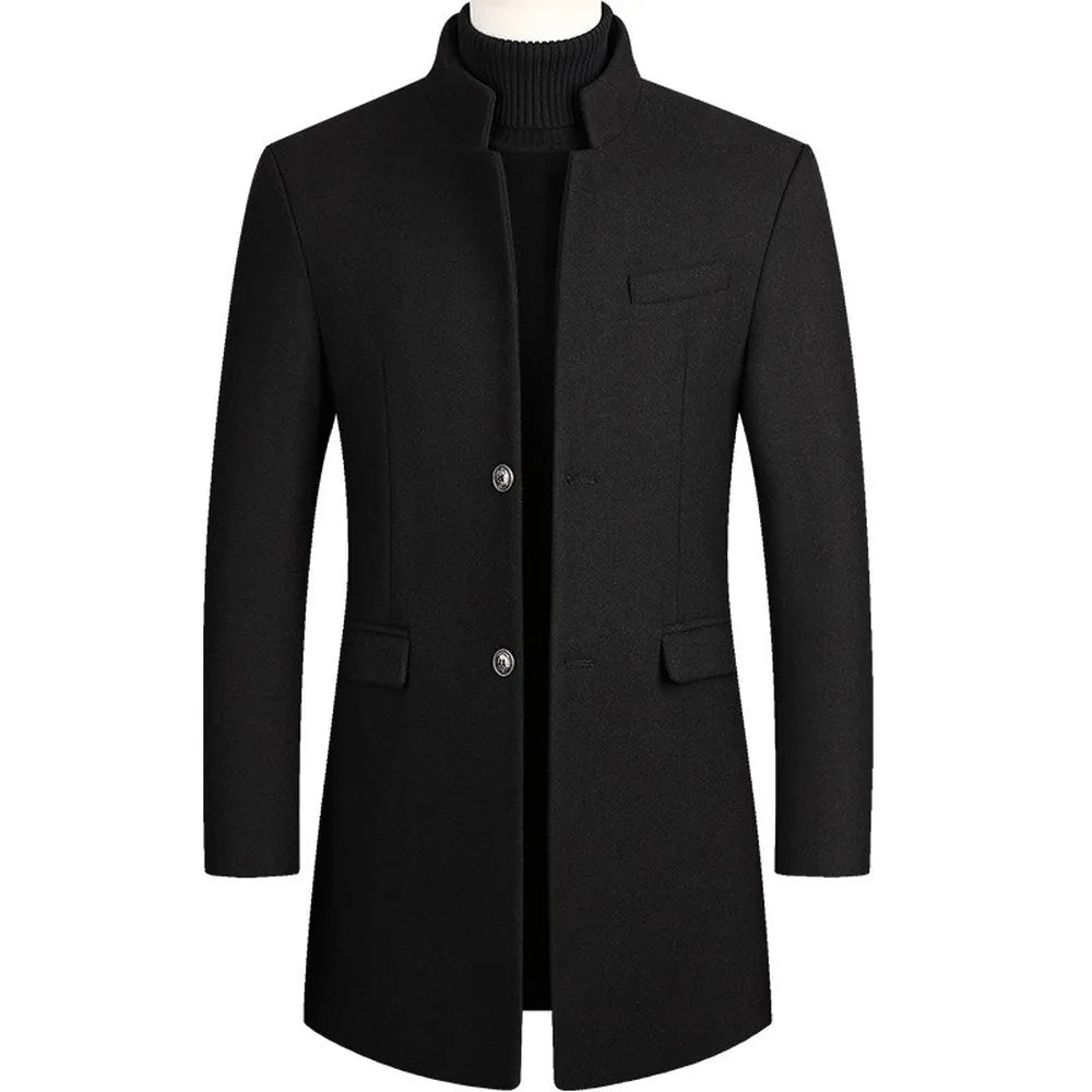 Heren Slim Fit Jas met Elegante Snit en Tijdloze Uitstraling