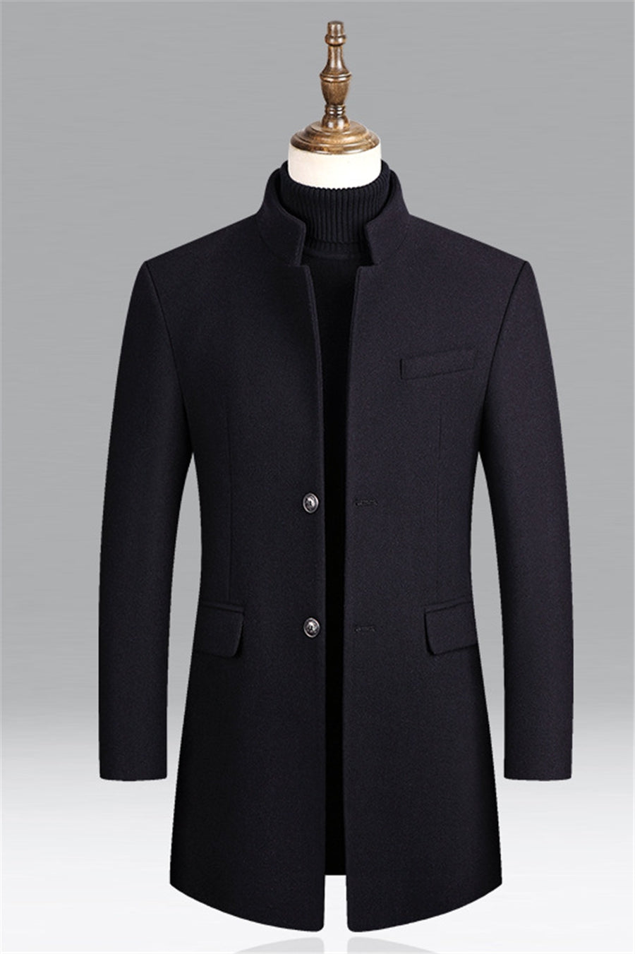 Heren Slim Fit Jas met Elegante Snit en Tijdloze Uitstraling