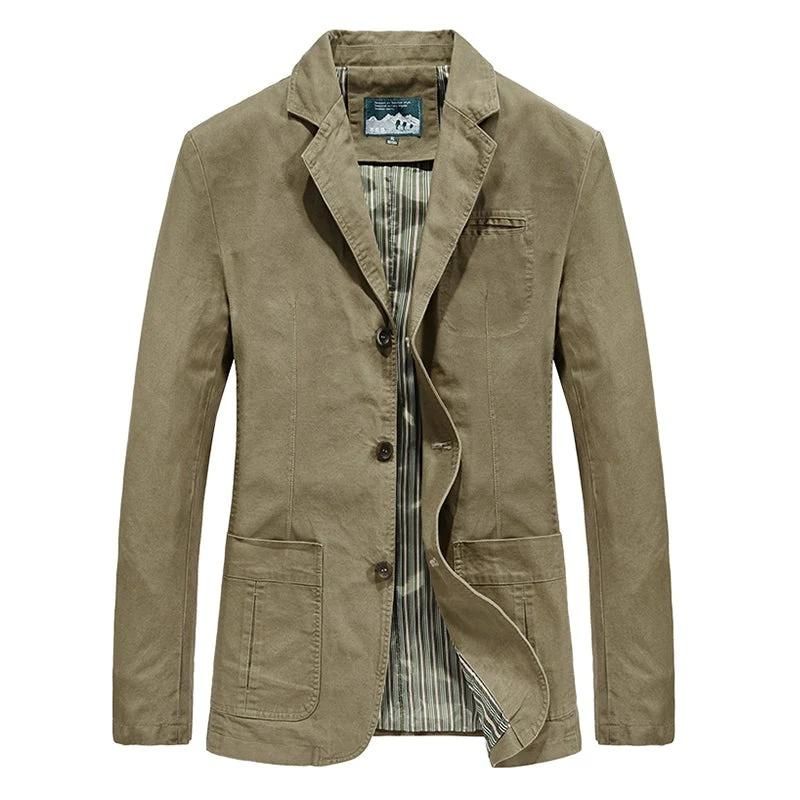 Heren Casual Lichtgewicht Blazer met Getailleerde Pasvorm en Veelzijdig Ontwerp